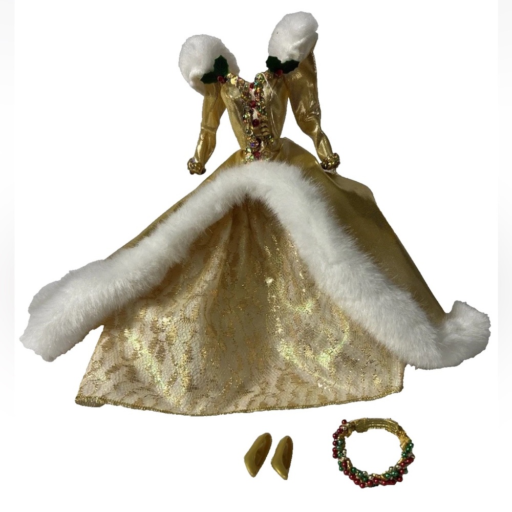 1994 Barbie Happy Holidays Dress Shoes and Headband